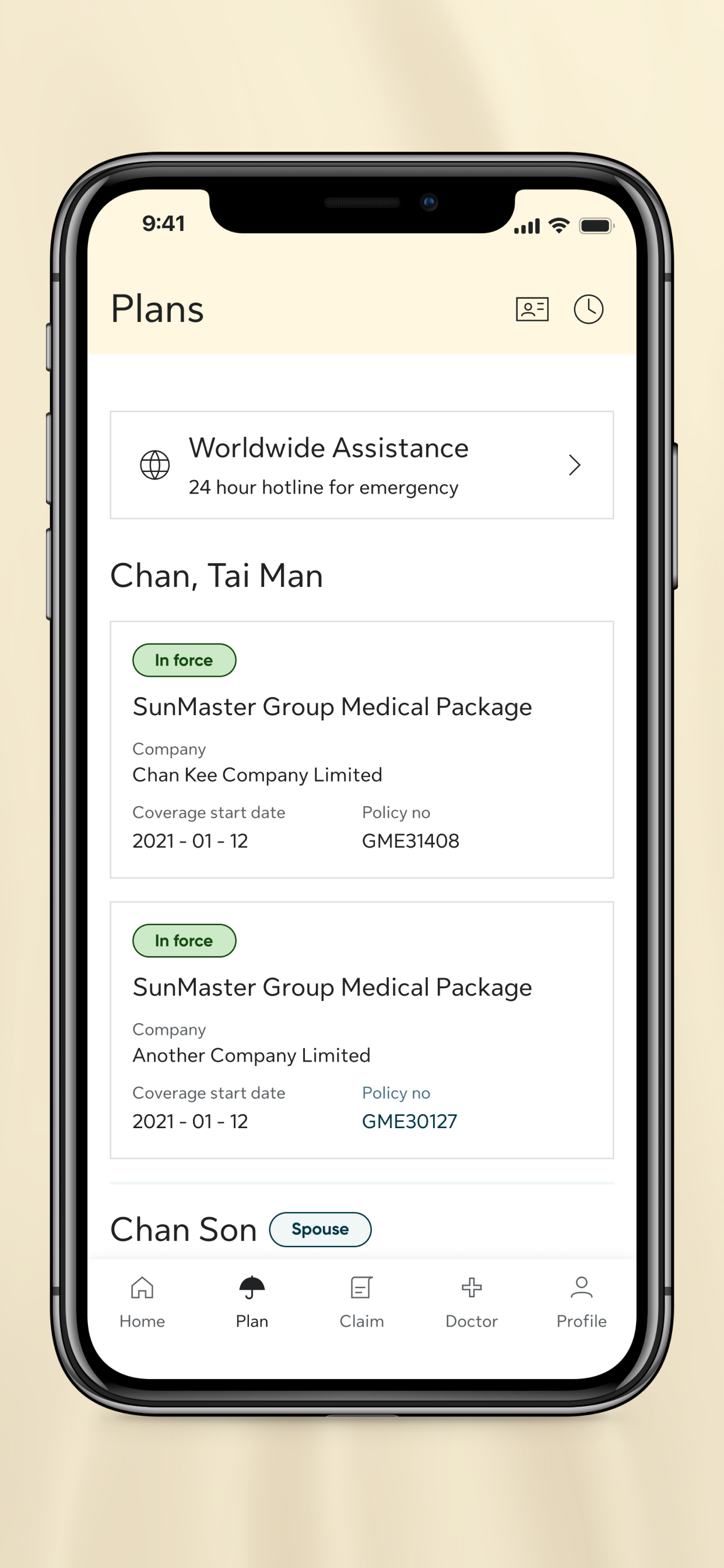 My Sun Life HK–Group Insurance