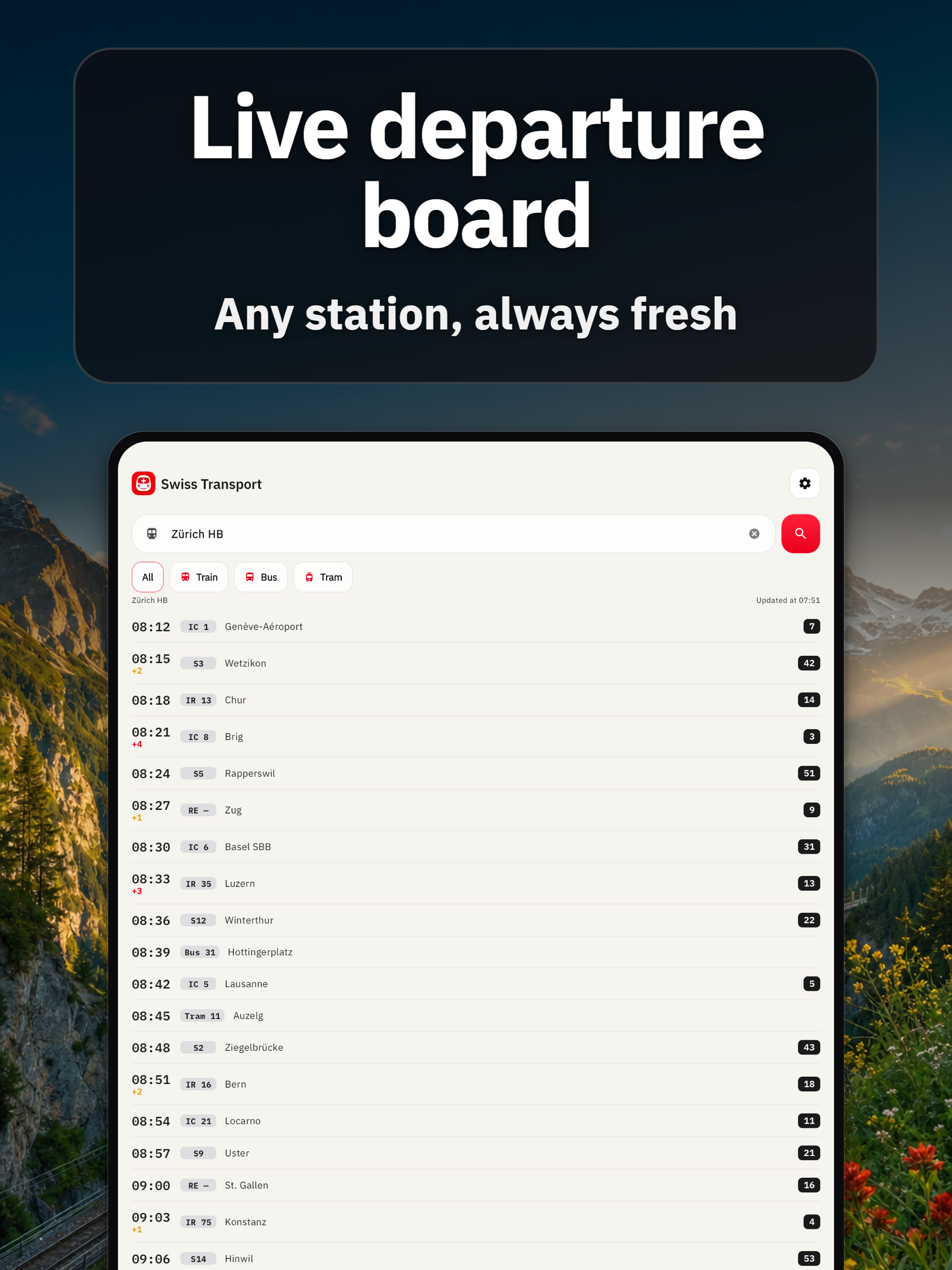 Swiss Transport: Timetable screenshot 15