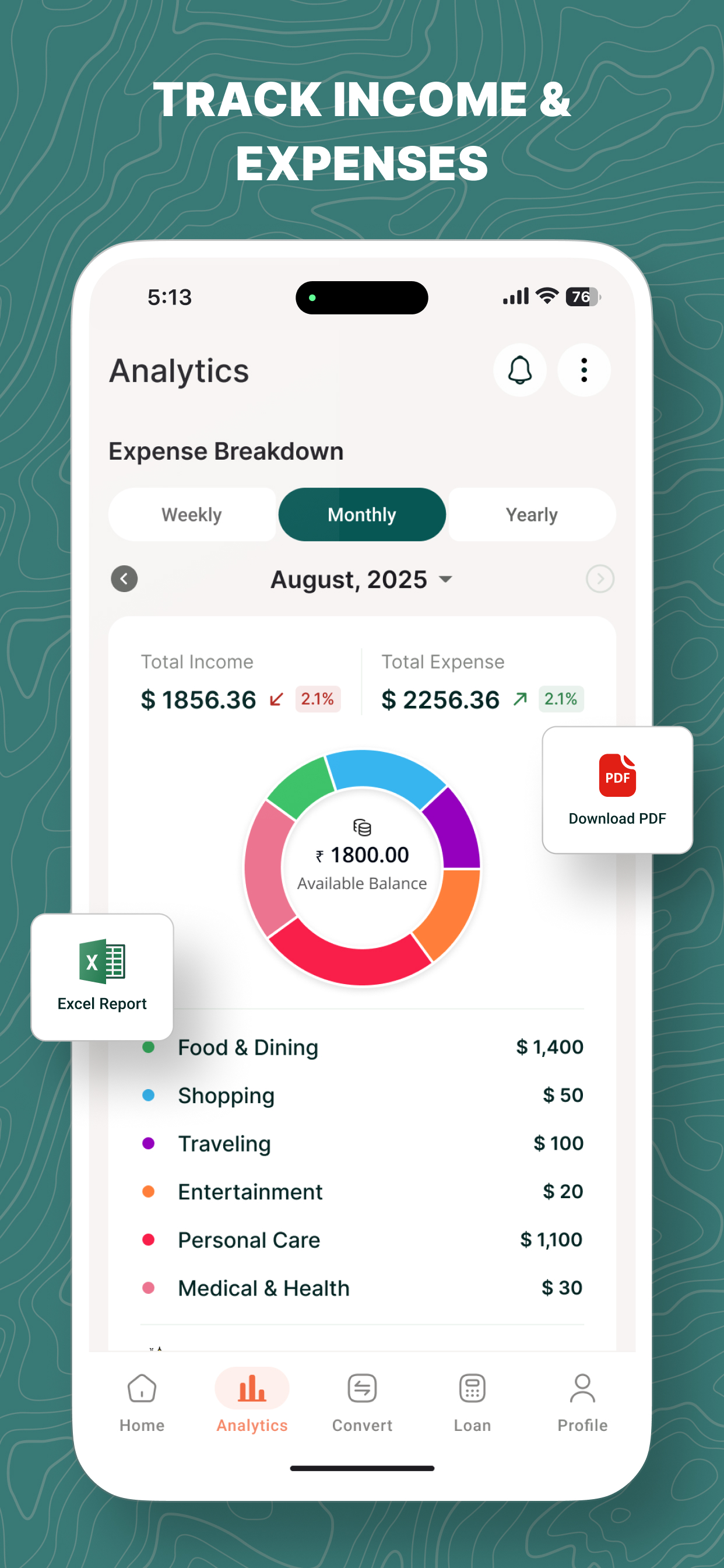 Expense Manager & Calculator screenshot 2