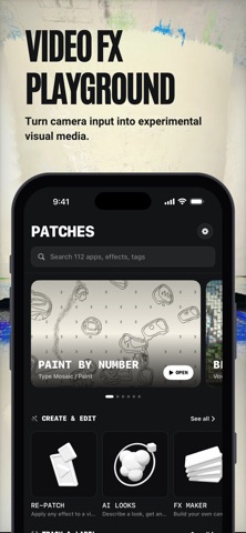 Patchd: Video FX Playground app screenshot