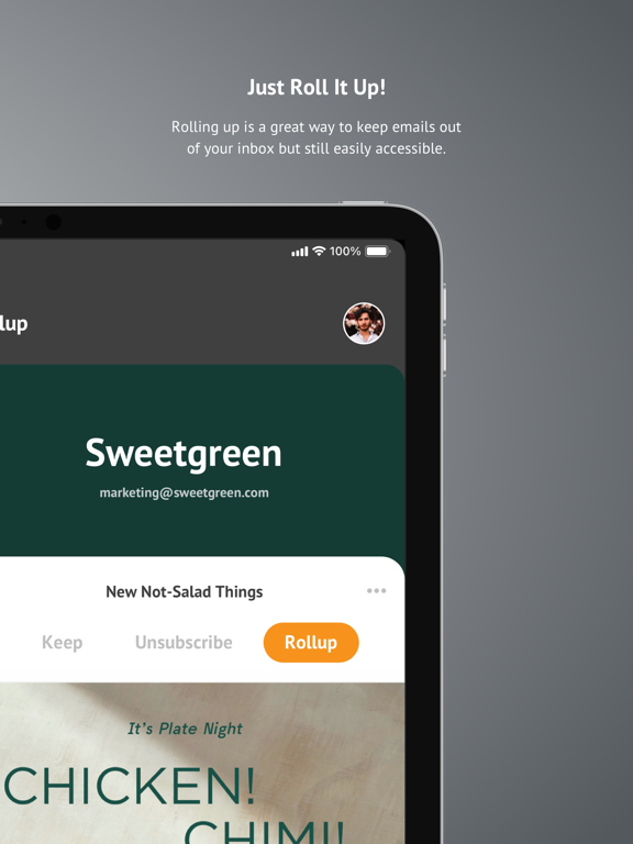 Unroll.Me - Email Cleanup iPad screenshot 7 - Productivity app