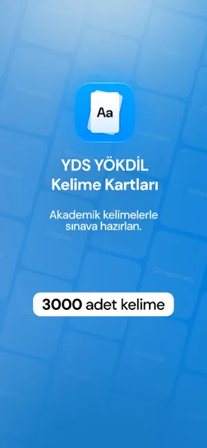 YDS YÖKDİL Kelime Kartları screenshot 1