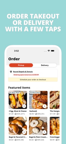 Round Bagels & Donuts App Screenshot 1 of 3