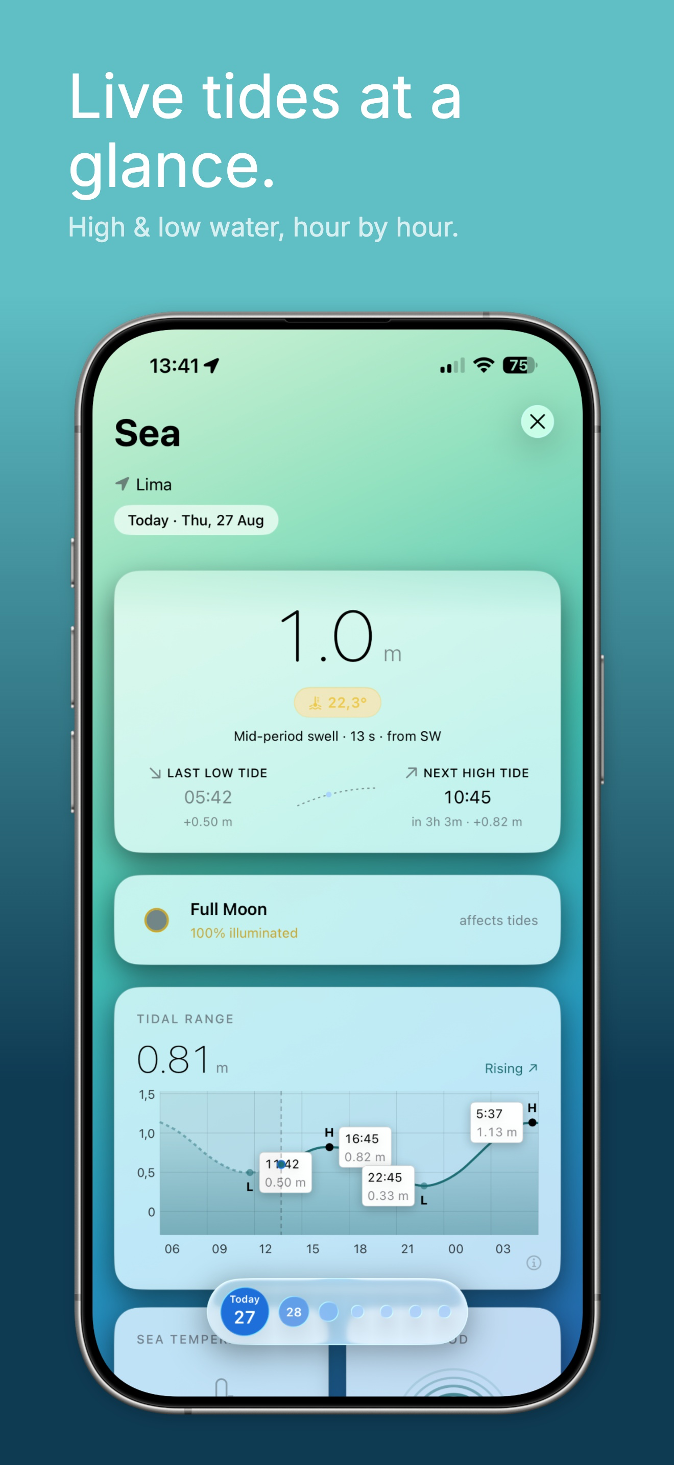 Tap Weather: Tides, Moon, Surf screenshot 2