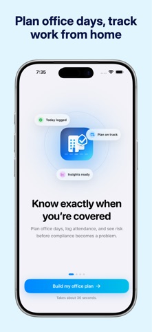 OfficeComply: RTO Tracker iPhone screenshot