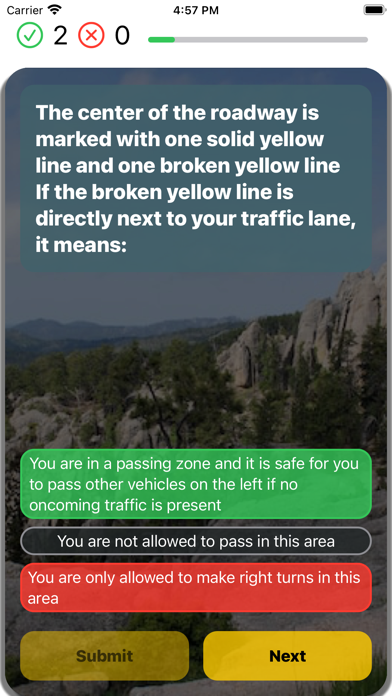 South Dakota DMV Practice 2025 Screenshot