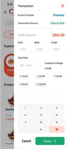 Clicks pos screenshot