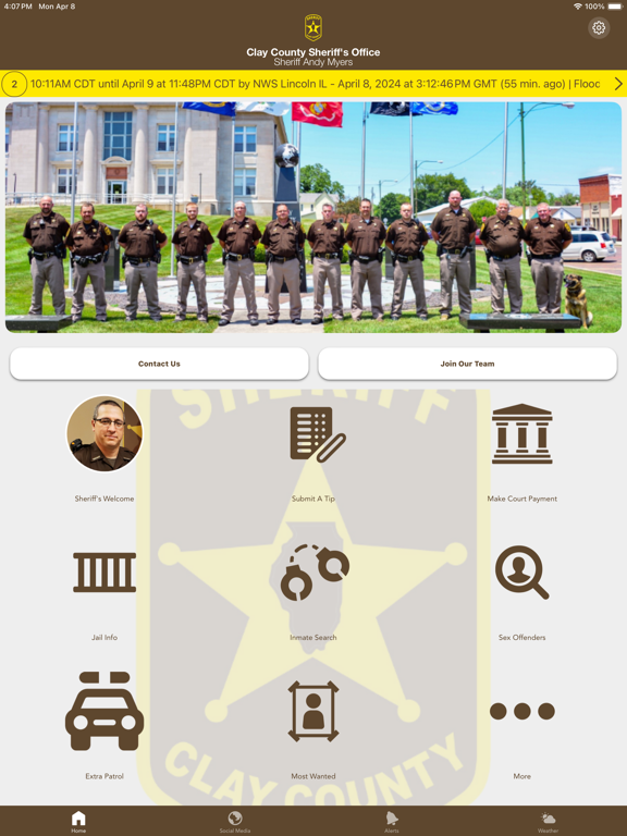 Clay County IL Sheriff iPad screenshot 1 - Reference app