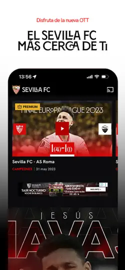 Captura de pantalla de Sevilla FC - App Oficial en iPhone 6