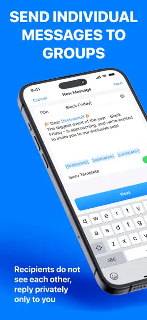 Group Text - Mass SMS Message screenshot 1