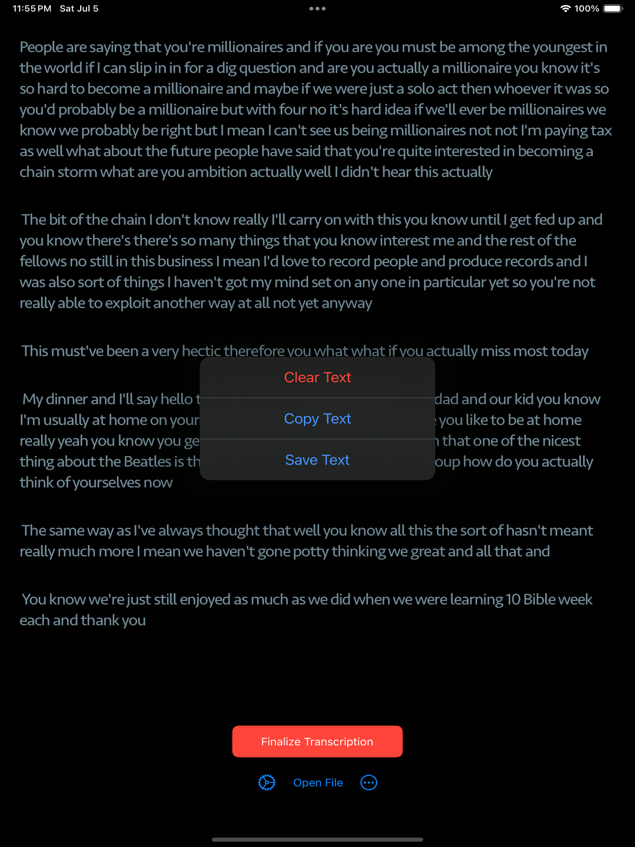AI Speech Transcriber