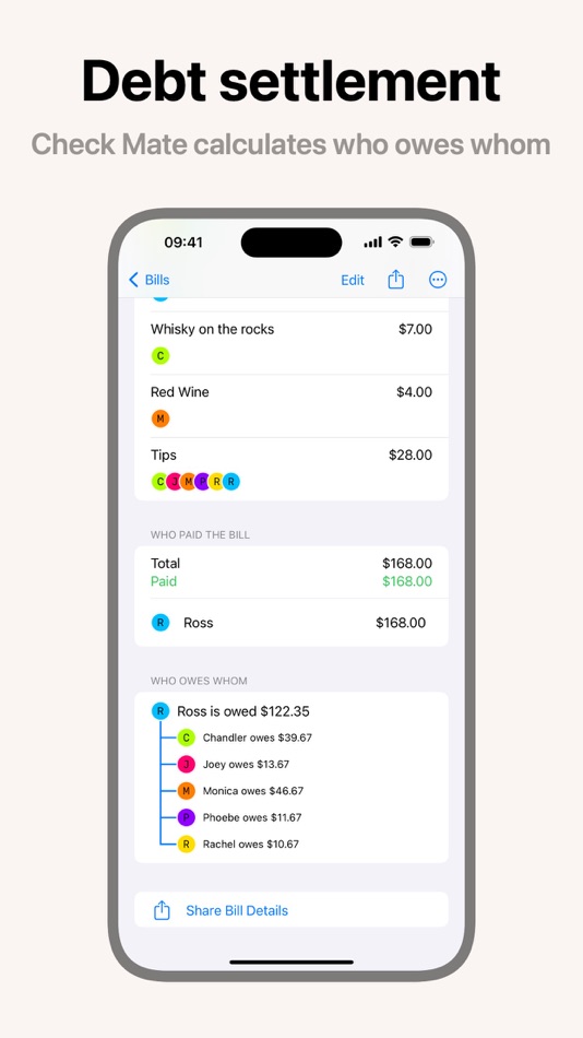 #4. Check Mate – Split bills (iOS) Με: Aizhan Kozhakhmetova