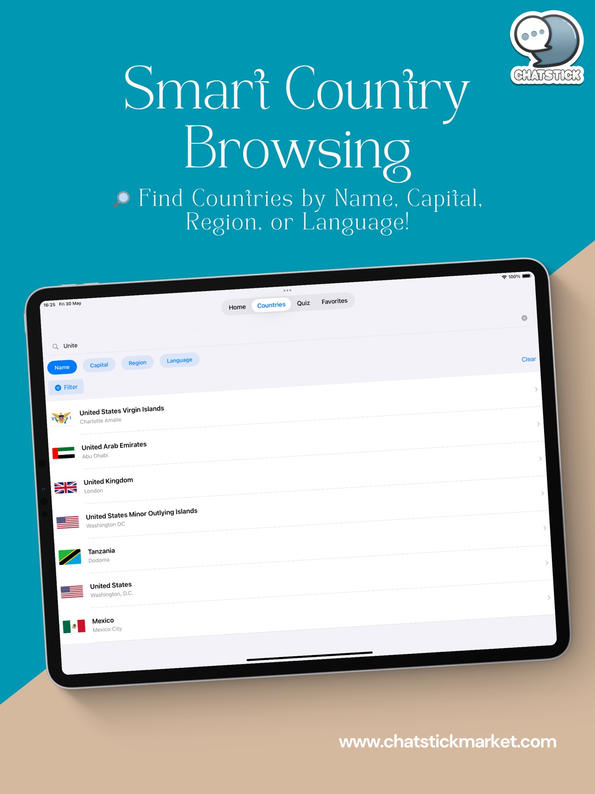 World Explorer Pro ipad screenshot 2