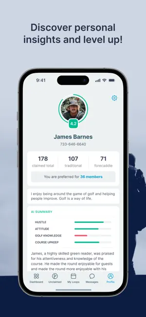 ClubUp Caddies iPhone screenshot 4