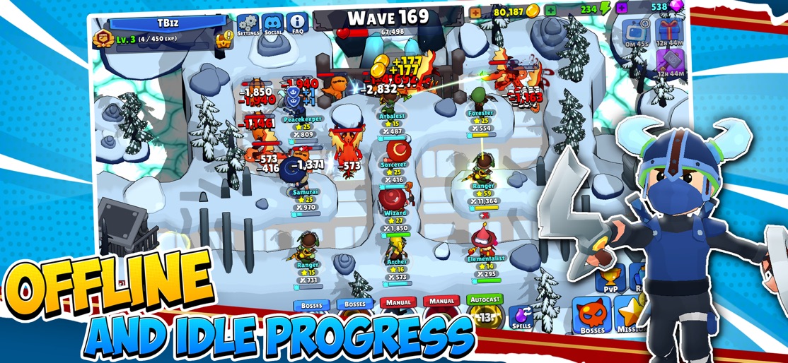 Idle Hero TD Tower Defense RPG screenshot 4