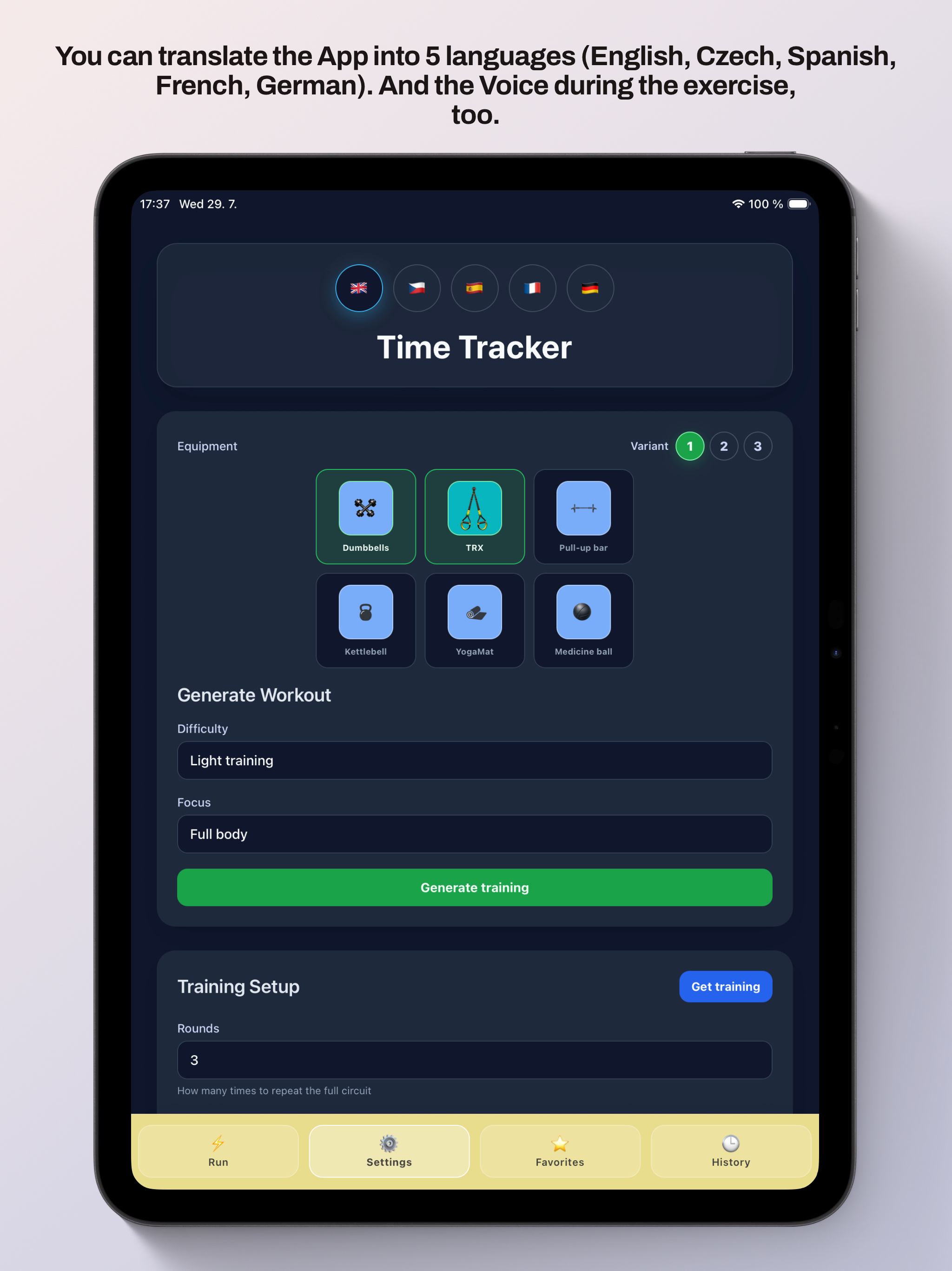 Fitness timer TABATA screenshot 13