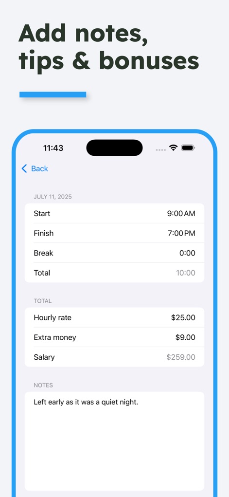 Work Hours Calculator - Utilities App | MWM