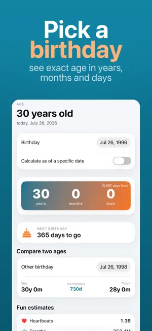 Age Calculator - Days Old screenshot 1