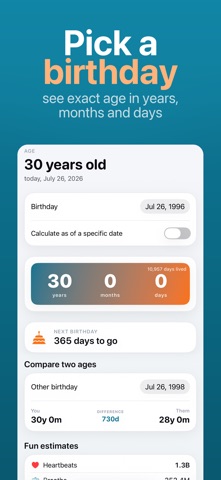 Age Calculator - Days Old Screenshot 1 of 5