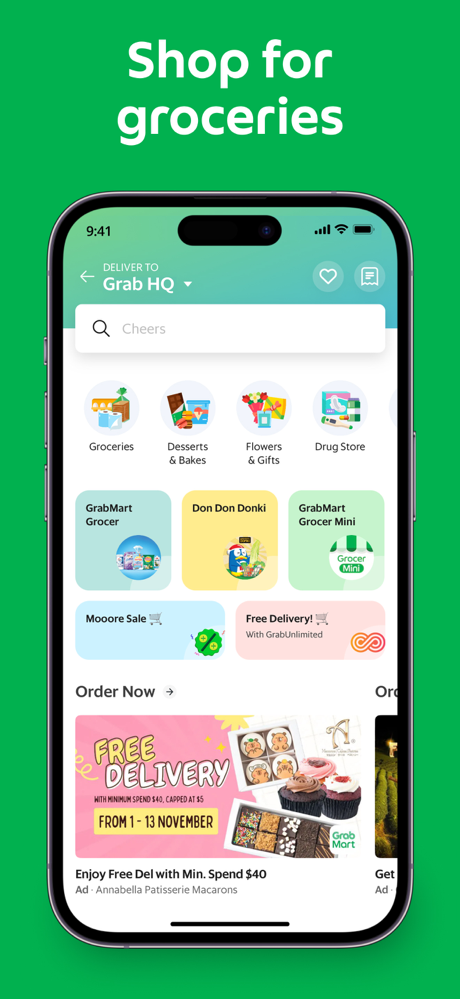 Grab: Taxi Ride, Food Delivery screenshot 5