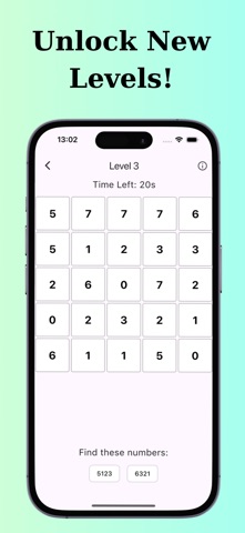 Number Seek: Brain Puzzle Game iPhone screenshot
