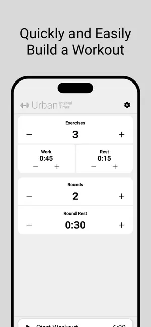Urban Interval Timer screenshot 1