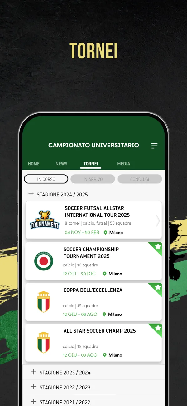 Screenshot #2 pour Campionato Universitario