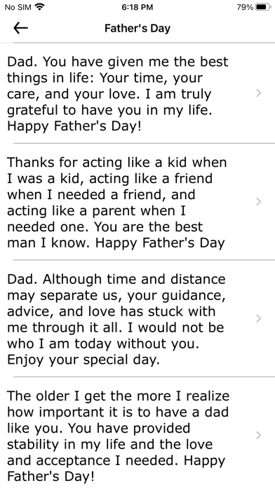 Father's Day Wishes & Quotes Screenshot
