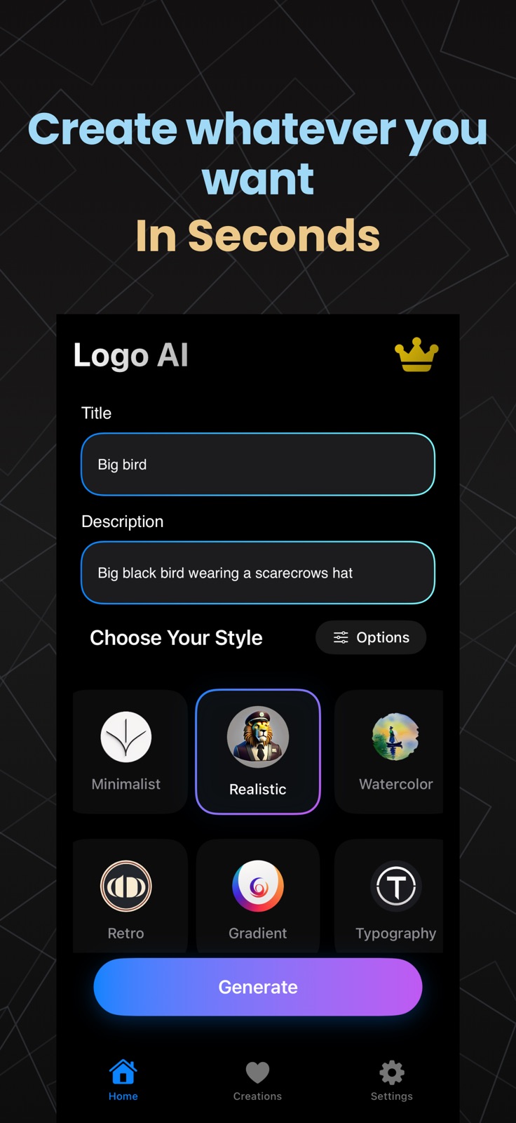 AI Logo Maker・Signature iphone screenshot 1