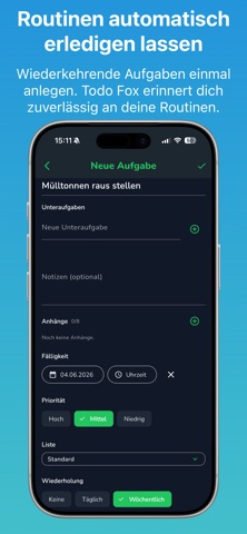 Todo Fox – Aufgabenliste Screenshot 3 of 6