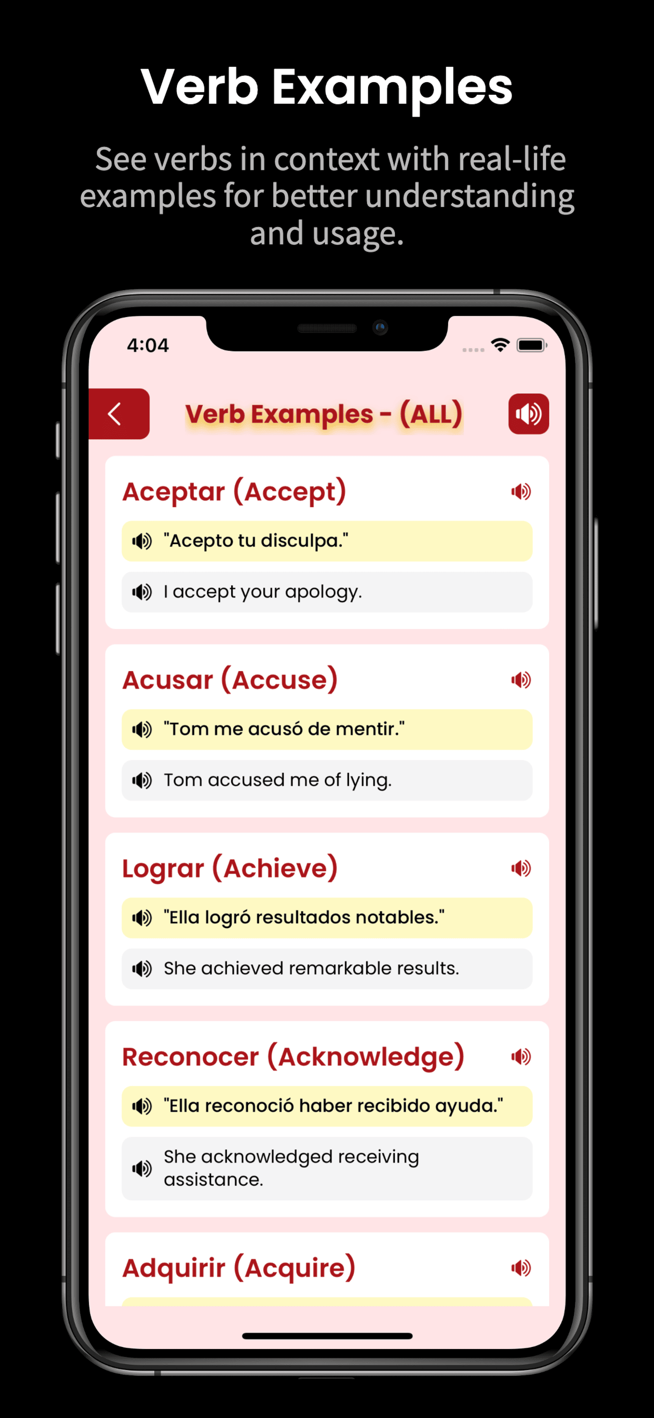 Learn Spanish: Verb Forms screenshot 4