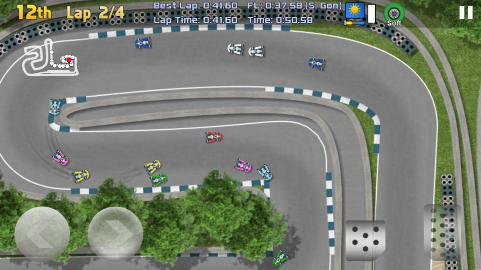 #3. Ultimate Racing 2D 2! (iOS) 由: Thom Postma