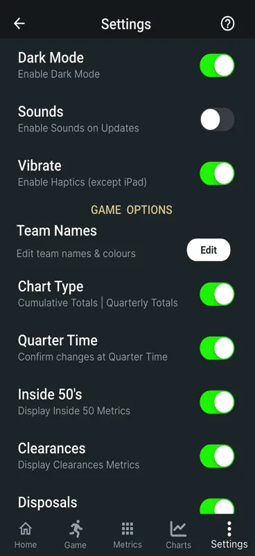Footy Metrics screenshot 5 of 8