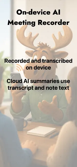 MoosePad: AI Meeting Notes screenshot 1