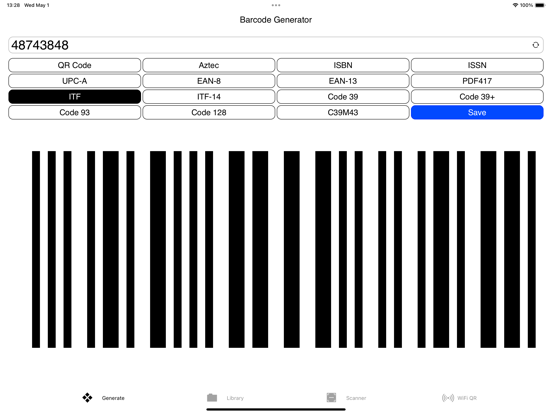 Barcodes Generator Unlimited iPad app afbeelding 10