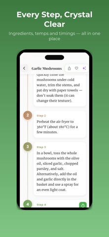 AirFryer Recipes: AI Chef iPhone screenshot