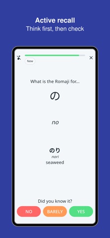 Hiragana & Katakana Trainer iPhone screenshot