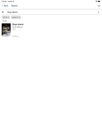 Bexley Libraries iPad screenshot