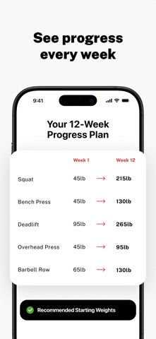 Stronglifts 5x5 Workout Plan iPhone screenshot
