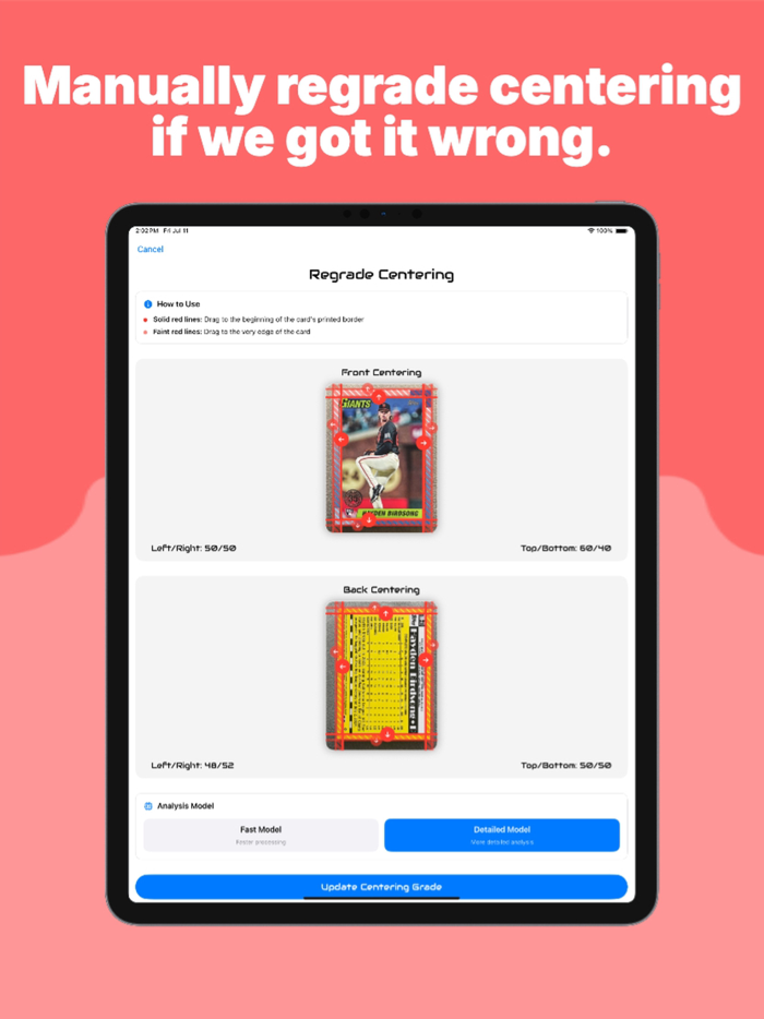 Binder AI Card Grading Tool