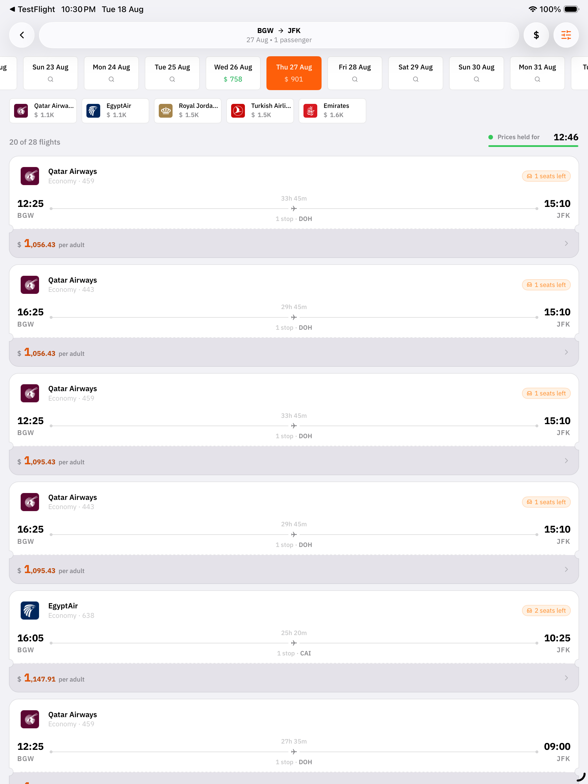 Fly4all حجوزات السفر من screenshot 7