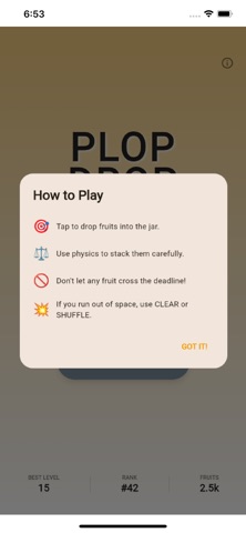 Plop Drop: Fruit Merge Master screenshot 3
