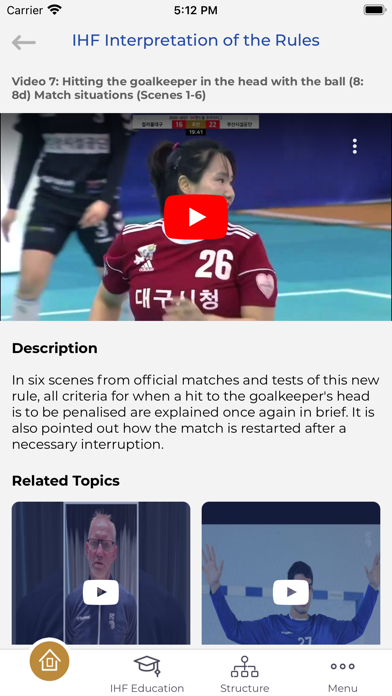 IHF Rule Interpretation Screenshot