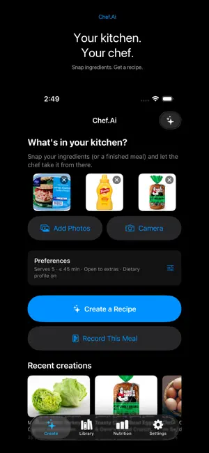 Chef.AI: Food Scan; Recipe Gen screenshot 2