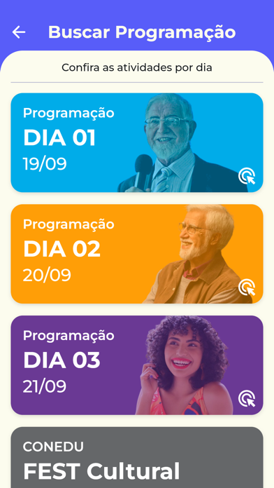 Programação CONEDU Screenshot