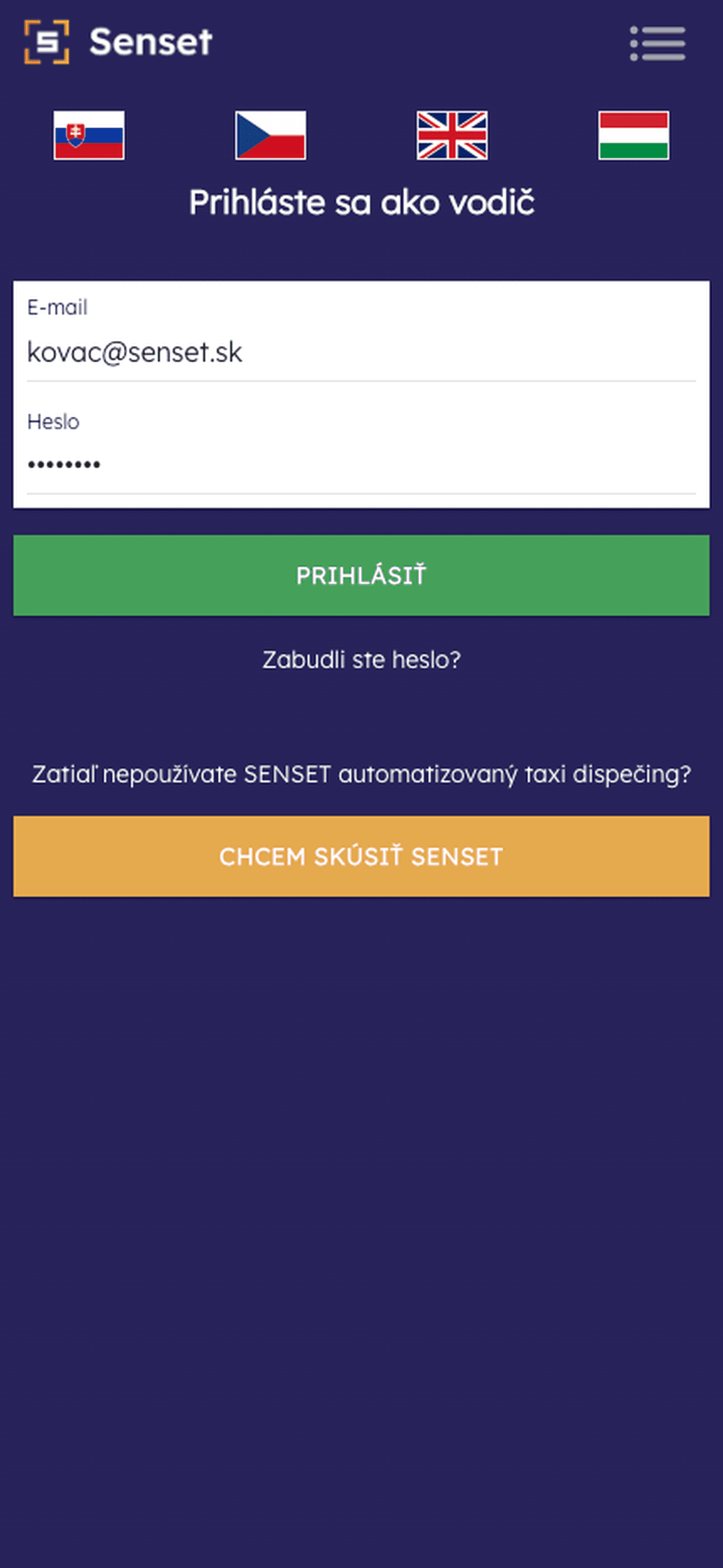 Senset Driver