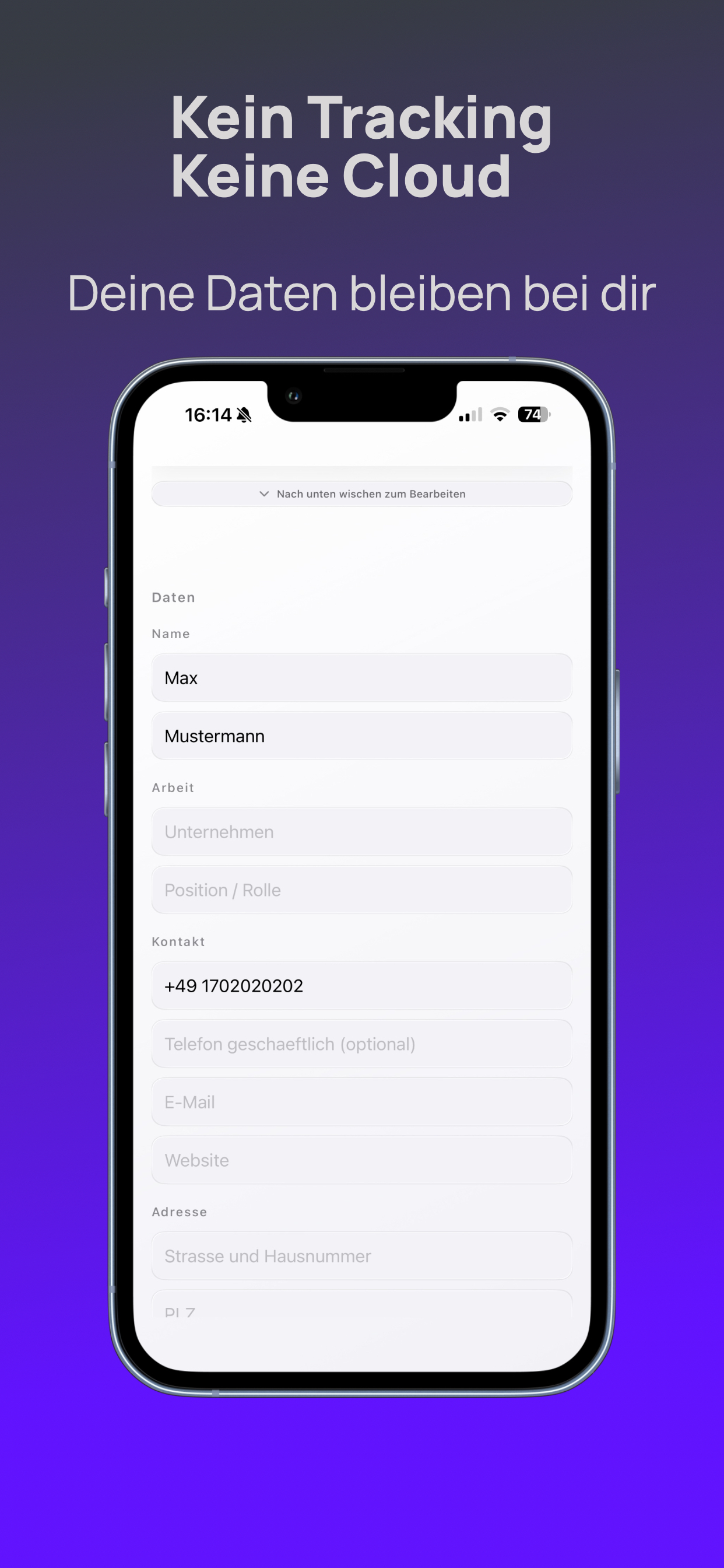 minig – Dein QR Kontakt screenshot 5