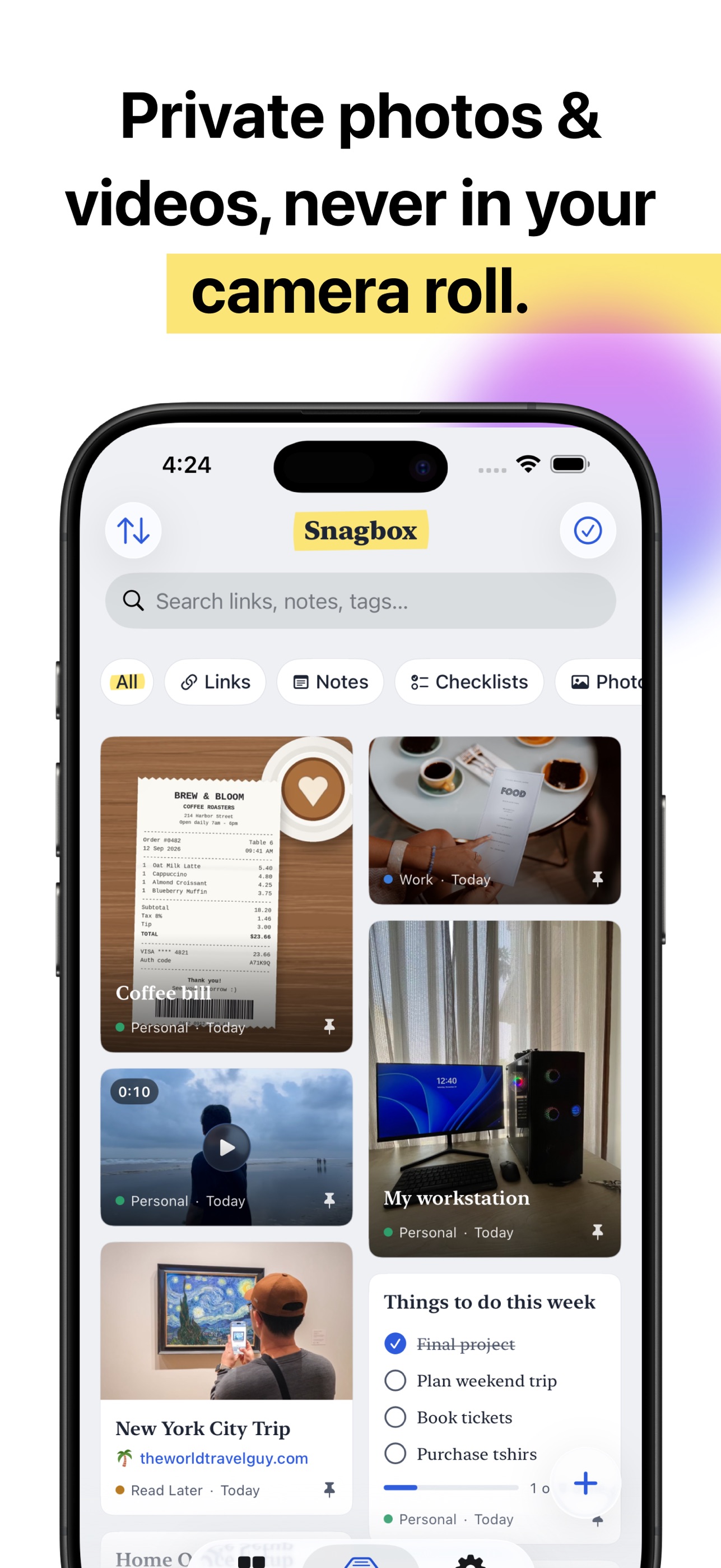 Screenshot 2 of Snagbox: Save Anything
