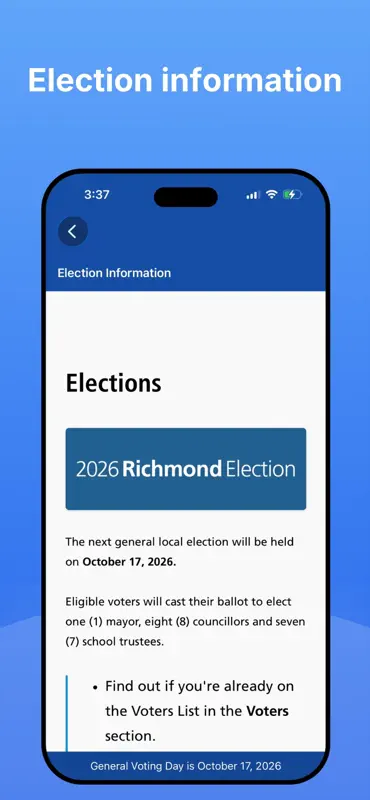 Richmond BC Election screenshot 3 of 5