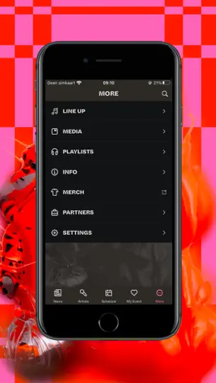 Screenshot von MELT Festival 2024 auf dem iPhone 4